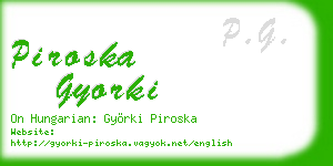 piroska gyorki business card